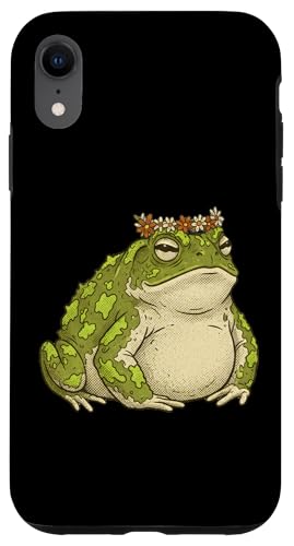 Frog Cute Toad Floral �X�}�z�P�[�X iPhone XR �p
