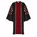 Ariro Unisex Deluxe Doctoral Graduation Gown and Doctoral Hood 8 Sided Tam Package (Scarlet, 60)