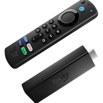 TV Stick 4K com Controle por Voz e Tecnologia Wi-Fi 6 | 8GB Armazenamento | Cor Preta - Compatível Com os Apps de Streaming