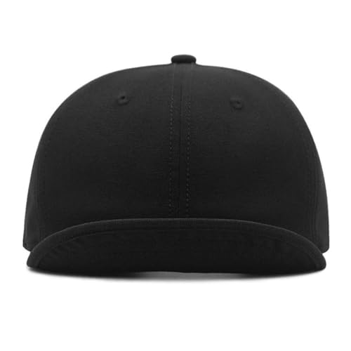 Image of FASHIXD XXL Up-Turn Short Brim Baseball Cap for Men Short Bill Trucker Hat Casual Peaked Cap