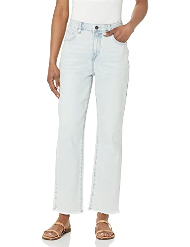 Jean denim femme Volcom Step High Rise pantalon taille haute délavage clair Allover Stone Light 31