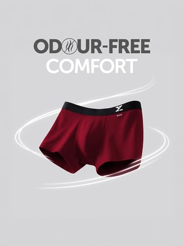 Image of XYXX Men's Aero Super Combed Cotton Trunks | Antimicrobial, Regular Fit, No-Marks Waistband | Underwear for Men Combo (Pack of 3)