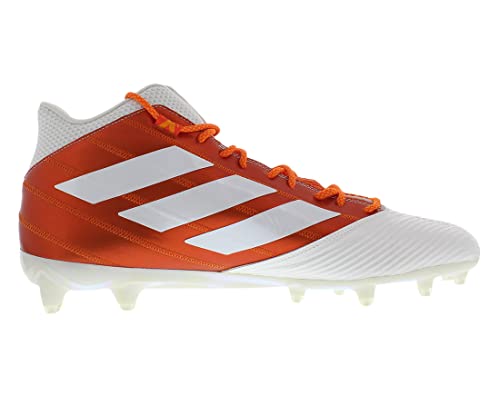 adidas Sm Freak Mid Mens Shoes Size 14, Color: White/Hyper Orange3