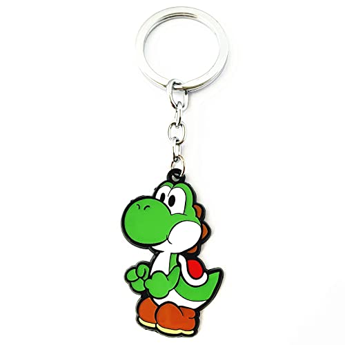 Cartoon Supe Mario Yoshi Bowser Llaveros Regalos para Hombres Mujer Niña, 1, Taille unique