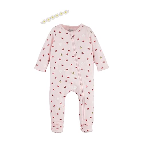 Mud Pie Baby Girls Children's Ladybug Zip Sleeper