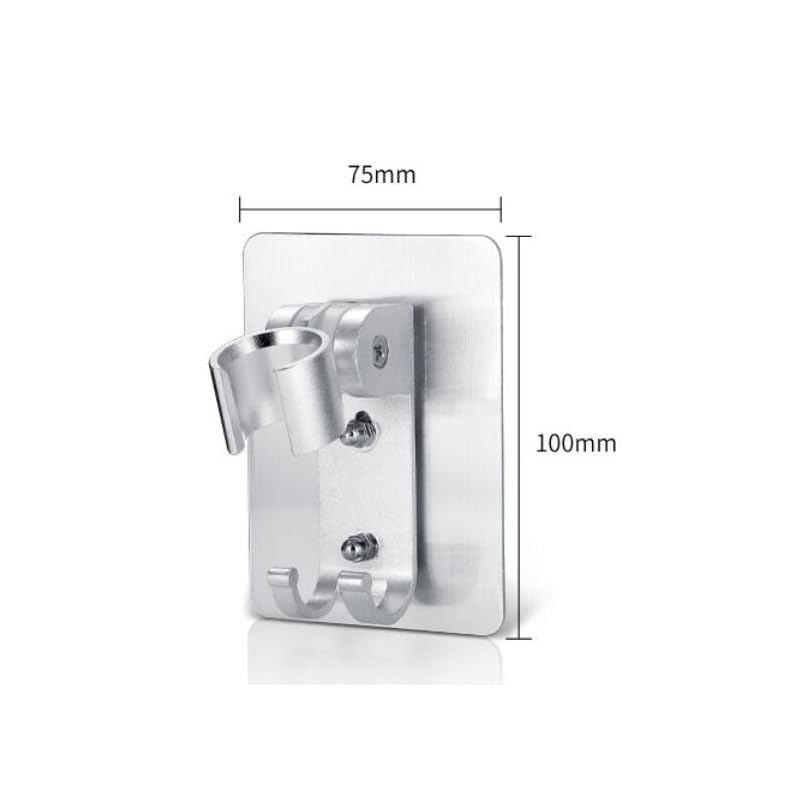 Cabilock Selbstklebender Duschkopfhalter – Verstellbar 90°, Aluminium, Für Handbrausen & Bidets