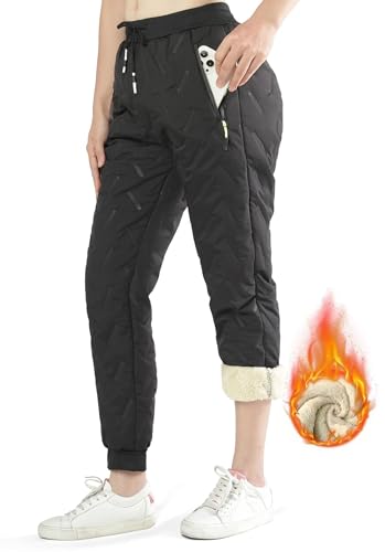 Boy's Winter Snow Pants Sherpa Lined Sweatpants Thicken Warm Fleece Pants Sports Jogger Pants2