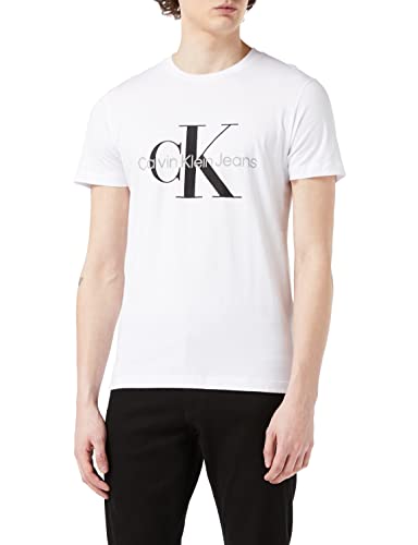 Calvin Klein Jeans Core Monogram T-Shirt Slim, Bright White, L Homme