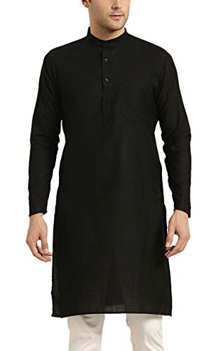 Image of SOJANYA Men's Cotton Straight Fit Casual(Since 1958 Solid Kurta Crafted for Elegance