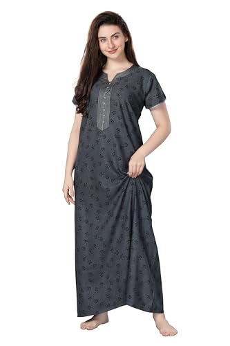 Maxi nighty alpine en coton rayonne pour des nuits douces et cocooning