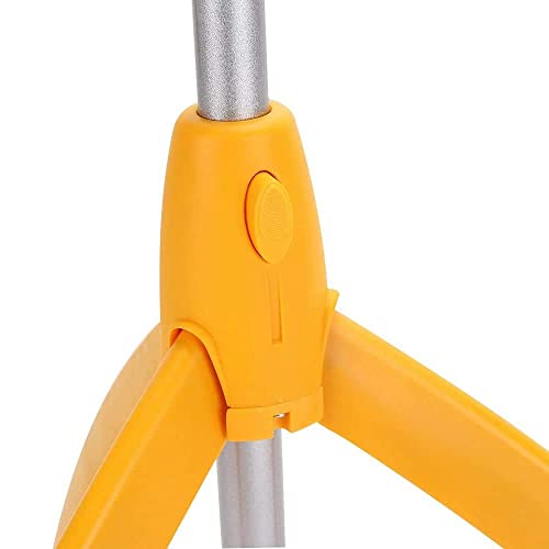 mingol Collapsible Clothes Drying Rack, Portable Clothing Garment Rack Indoor, Foldable Standing Laundry Racks for Drying Clothes, Hangaway Garment Rack, Steamer Hanger Stand, Orange and Blue - Image 4