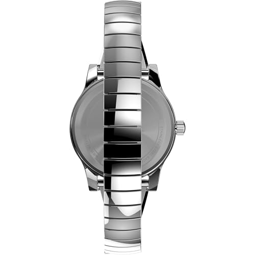 Image of TIMEX Main Street 25 mm Silver-Tone Dial Women Analog Watch- TW2V69600