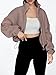 AUTOMET Womens Fleece Jackets Zip Up Oversized Sweatshirts Winter Clothes Long Sleeve Crop Sherpa Fall Outfits Fashion CoffeeGrey S