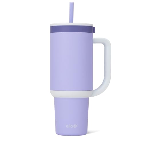 Comparison: Best No Spill Insulated Tumbler 8 Ello Oasis 40 oz Tumbler with Handle & Retracting Straw | Reusable Insulated Stainless Steel Cup 100% Leakproof, Gifts for Teens Women Men | Keeps cold for 20 Hours, Cup Holder Friendly, Twilight
