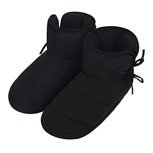 Holiberty Waterproof Cozy Down Warm Fleece Indoor Slippers Bootie Shoes Ankle Snow Boots