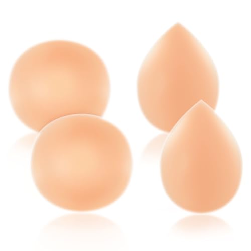 4 Pcs Silicone Butt Pads for Women Hip Pads Adhesive Reusable Butt Padded Underwear Hip Enhancer Shapewear Sticky Buttocks Enhancer Beige