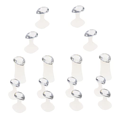 NOLITOY 16Pcs Silicone Toe Separators for Nail Art Japanese Style Toe Spacers Comfortable Durable Design for Pedicures and Home Use for Nail Salons and Personal Care