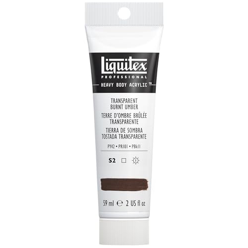 Image of Liquitex Professional Heavy Body Acrylic Paint, 2-oz Tube, Transparent Burnt Umber