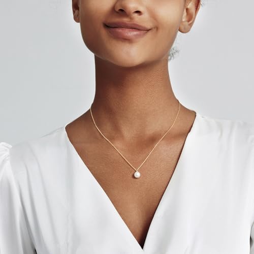 Image of Zeffy Gold Pearl Necklace for Women, Dainty 14K Gold /Silve Plated Layered Pearl Choker Pearl Earrings Pearl Bracelets Wedding Trendy Gold Jewelry Set for Women Gifts