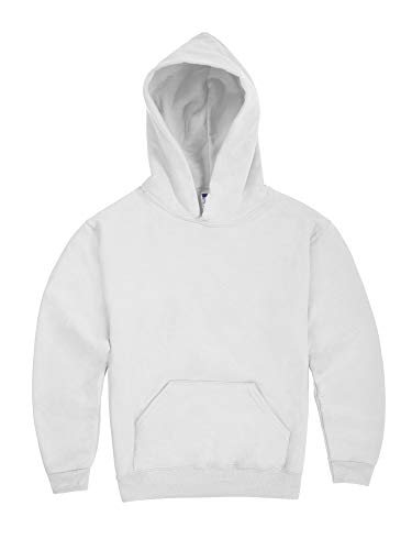 Jerzees Boys' Big Fleece Sweatshirts, Hoodies & Sweatpants, Hoodie - White, Small
