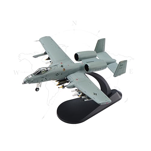 Udnorbay A-10 Thunderbolt-II Warthog Die-cast Airplanes-1/100 Scale Military Fighter Jet Metal Aircraft Model for Collector Aviation Enthusiast-Premium Collectiable with Display Stand