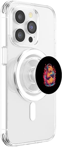 Capybara Gamer | Funny Capybara Graphic | Jeu vidéo Gamer PopSockets PopGrip pour MagSafe – vue 4