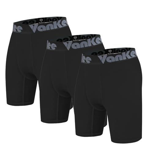VanKee Mallas Cortas Hombre Secado rápido y Transpirable compresión Polainas Cortas diseño de Malla Pantas Gym para Gym Cycling Running
