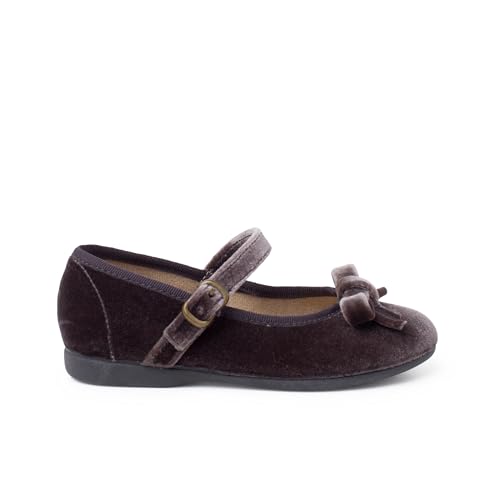 Velvet Mary Janes Girls with Bow