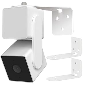 BFYTN 2 Pack Screwless Adhesive Wall Mount Compatible with Wyze Cam Pan V3 V2 & Google Nest Cam Outdoor or Indoor,2 Ways Installation VHB Stick On or Screws- Easy to Install, Full Tilt & Pan Function