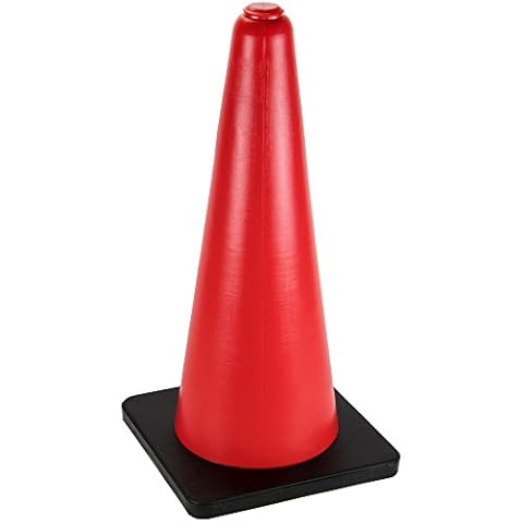 Bolthead Industrial 24" High Hat Cones in Fluorescent Orange with Black Base for Indoor/Outdoor Traffic Work Area Safety Marker & Agility Sport Training - Single Cover