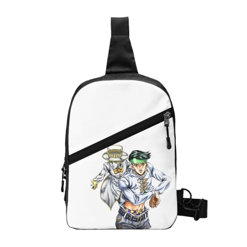 ジョジョ の奇妙な冒険 ボディバッグ ショルダーバッグ メンズ レディース ウエストポーチ 斜め掛け 運動 軽量 防水 大容量 通勤 ハイキング 旅行 スポーツ 折り畳み式