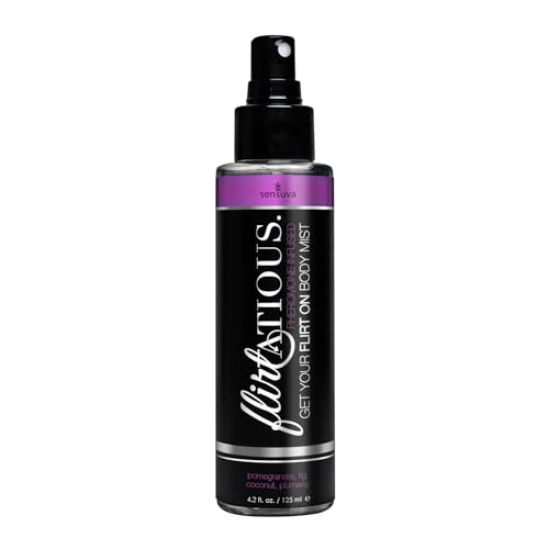 sensuva Flirtatious Body Mist | Pheromone Infused | Pomegranate, Fig, Coconut & Plumeria | 4.2 fl. oz.