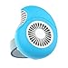 Ventilator Mini-Handventilator, wiederaufladbarer tragbarer USB-Ventilator, Uhrenventilator, Desktop-Luftkühler for das Büro zu Hause im Freien Fans für Zuhause (Color : Blue02)
