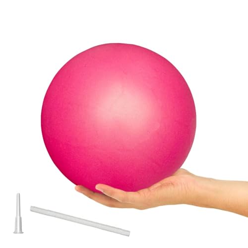 Physio Store PVC Therafit Mini Gym Ball - Pilates, Toning, Air Filled Ball for Yoga, Standard, Pink