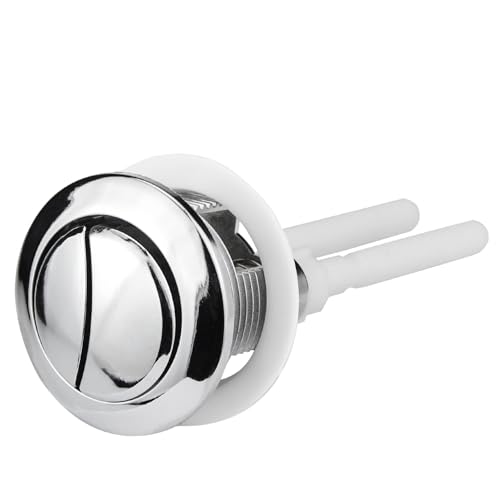Toilet Push Button Flush Replacement Ancable Dual Toilet Flush Button Round Head Toilet Flush Button Replacement Accessories for Bathroom Toilet Water Tank Repair