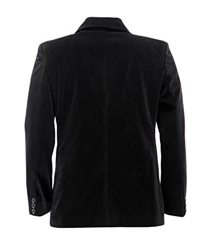 Men's Double Breasted Jacket Classic Wear Coat Black Velvet Jacket Dinner Party Wear Blazer3