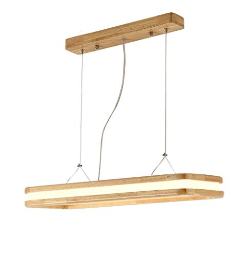Lustre en bois LED suspension design pour ambiance chaleureuse de café et restaurant