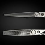 Saki Shears Tanto - Professional 6.5" Hair Cutting Scissors Set Includes Thinning Shears and Leather Case - Image 2