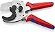 KNIPEX Rohrschneider für Verbund- und Kunststoffrohre mit Mehrkomponenten-Hüllen verchromt 210 mm, 90 25 40