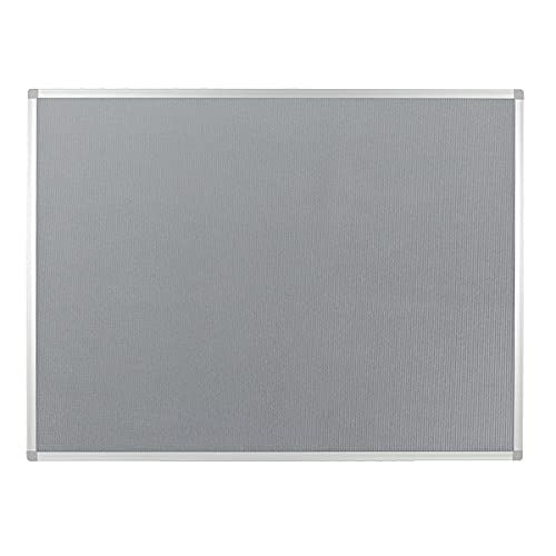 Corded Hessian Noticeboard Class 1 Aluminium Framed 1200mm x 900mm, Silver โ image 1