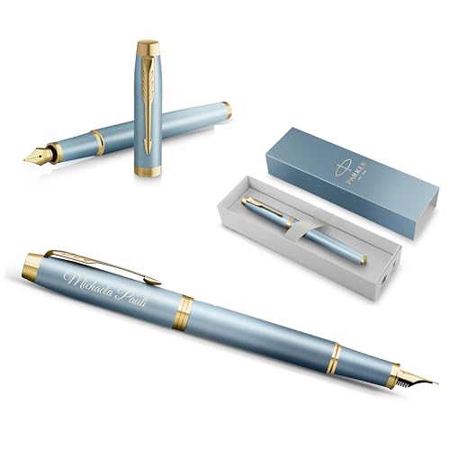 Parker IM Rituals - Pluma estilográfica con grabado, color verde turquesa