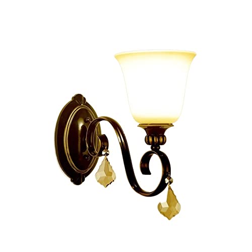 Lampe murale en cristal de luxe Luminaire suspendu E27 pour décoration chic