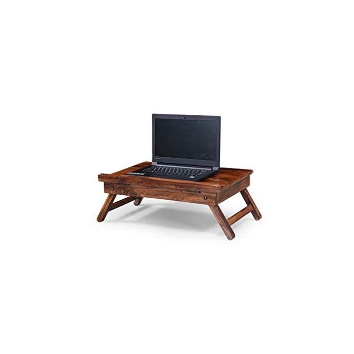 Buy VRIKSHH Wooden Foldable Bed Laptop Table for Reading & Eating