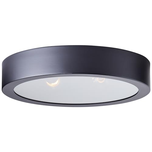 Brilliant Lampe Sandros Deckenleuchte 31cm schwarz/glas Metall/Holz schwarz 2x D45, E14, 40 W
