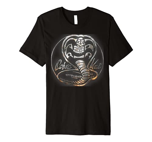 Cobra Kai Rusted Steel Snake Logo Premium T-Shirt