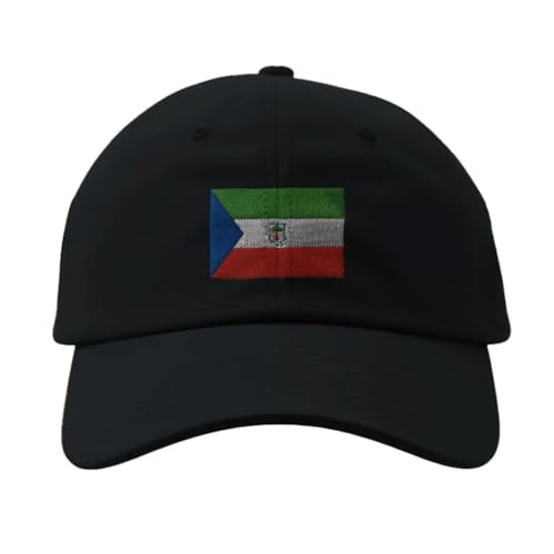 Casquette Guinée équatoriale noire pour événements sportifs et été