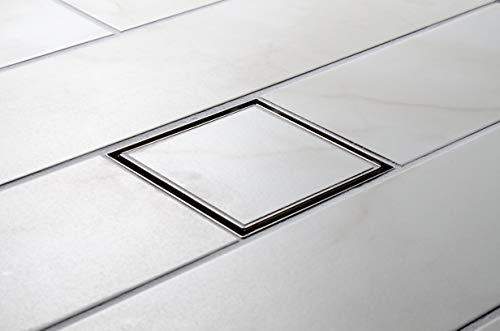 Designline 6 in. x 6 in. Square Drain Tile-in Grate