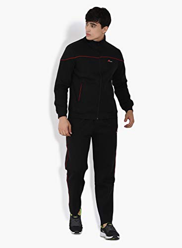 Image of muffy Men's Tracksuit Cotton Blend Regular Fit Zip Closure with 2 Side Zipper Pockets & 1 Back Pocket Perfect for Winter Wear-5001