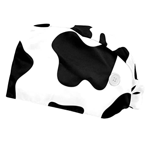 Couvre-chef unisexe imprimé vache et casquette de travail pour hommes femmes
