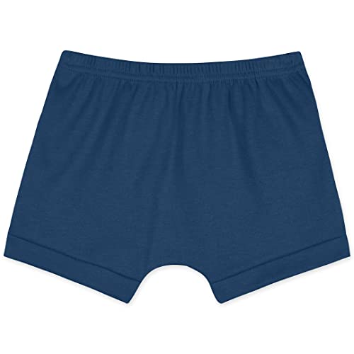 Shorts Kit com dois, Marisol Play, bebê-meninos, Azul escuro e azul claro com listras, P